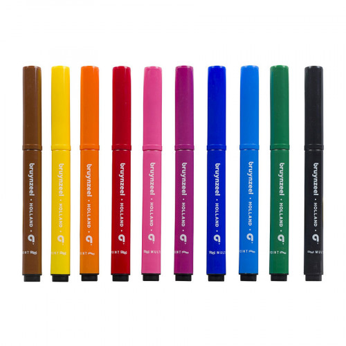Feutre pointe Muli-traits Set 10 couleurs 
