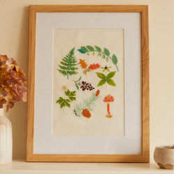 Kit broderie point de croix Chemin forestier