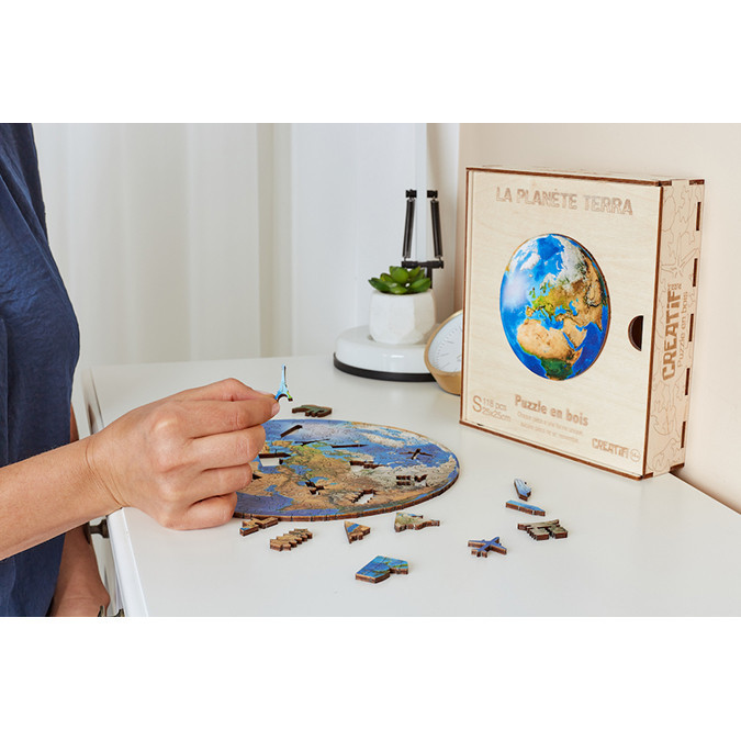 Puzzle en bois La Planète Terra