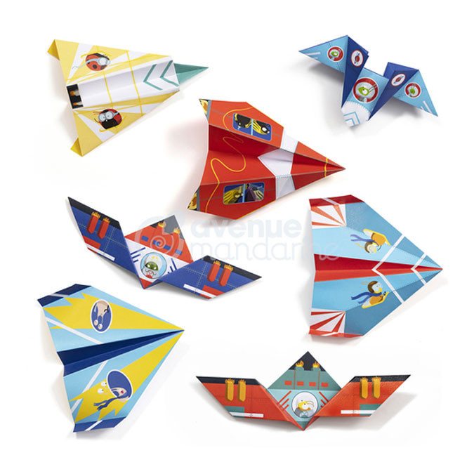 Boîte créative Origami avions fusées