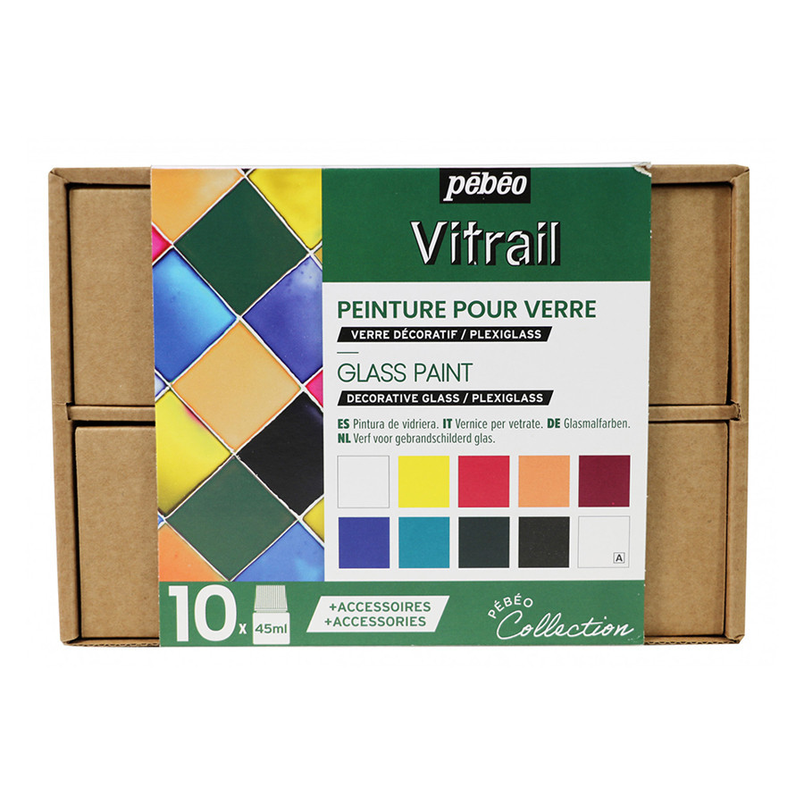 Coffret peinture sur soie 10x45 ml - pébéo - Collection