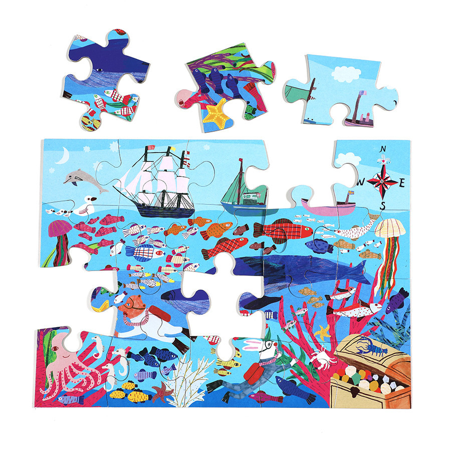Puzzle Exploration marine 20 pièces