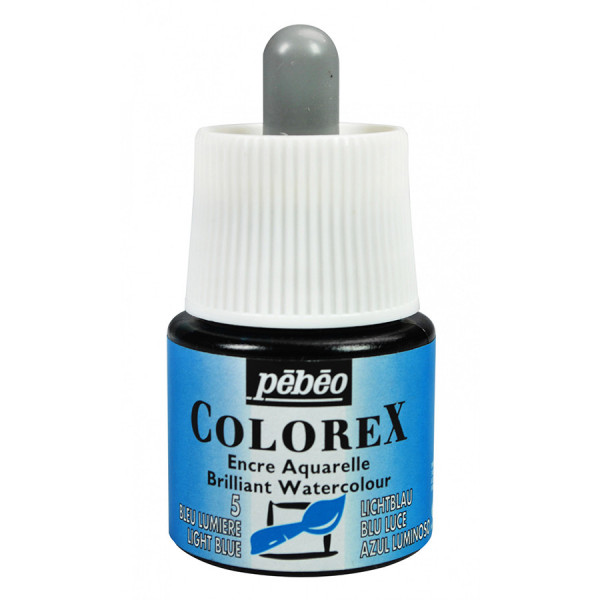Encre aquarelle Colorex 45ml 05 - Bleu lumière