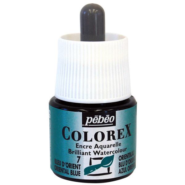 Encre aquarelle Colorex 45ml 07 - Bleu d'Orient