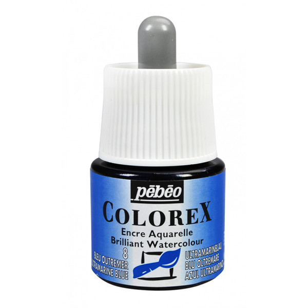 Encre aquarelle Colorex 45ml 08 - Bleu outremer