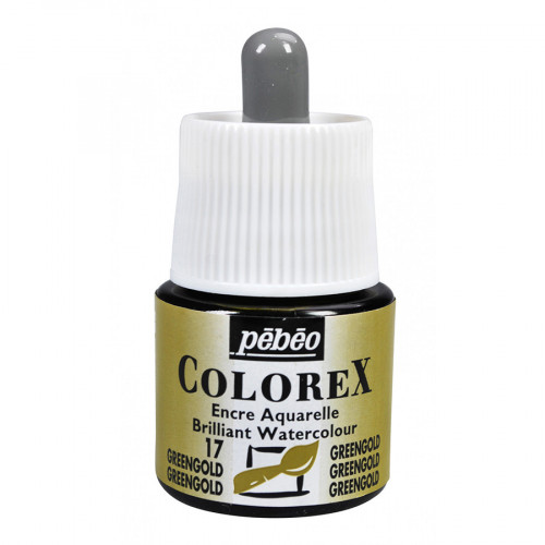 Encre aquarelle Colorex 45ml 17 - Greengold