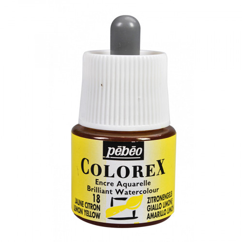 Encre aquarelle Colorex 45ml 18 - Jaune citron