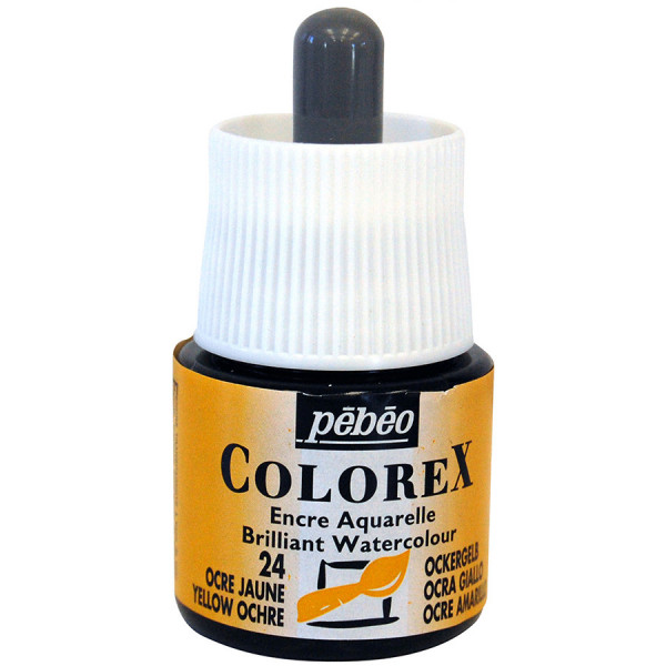 Encre aquarelle Colorex 45ml 24 - Ocre jaune