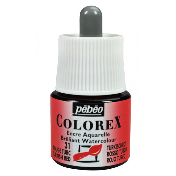 Encre aquarelle Colorex 45ml 31 - Rouge turc