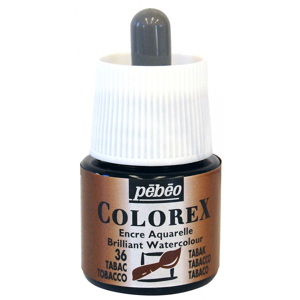 Encre aquarelle Colorex 45ml 36 - Tabac