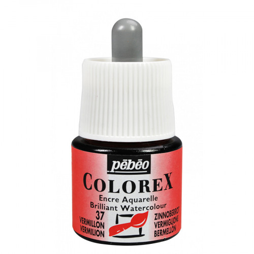 Encre aquarelle Colorex 45ml 37 - Vermillon