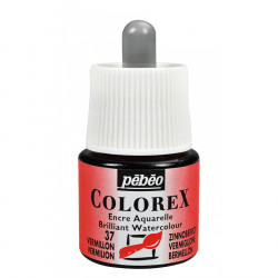 Encre aquarelle Colorex 45ml 37 - Vermillon