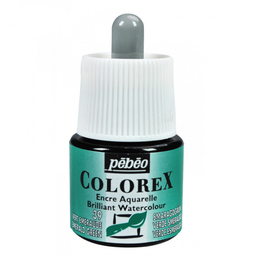 Encre aquarelle Colorex 45ml 39 - Vert émeraude