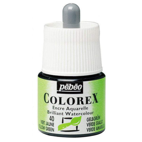 Encre aquarelle Colorex 45ml 40 - Vert jaune