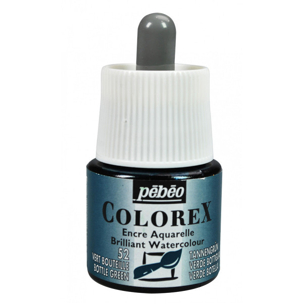 Encre aquarelle Colorex 45ml 52 - Vert bouteille