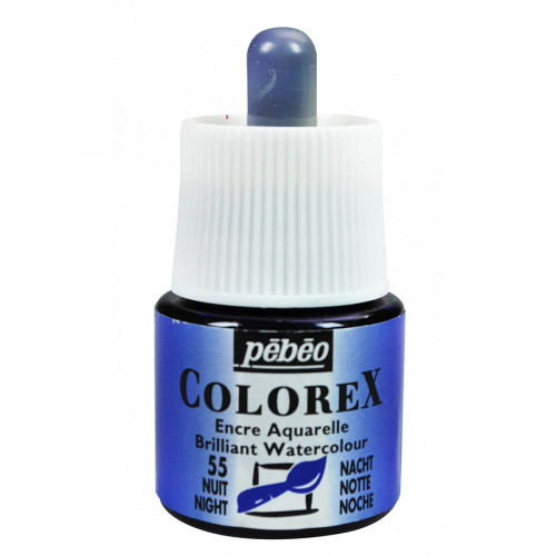 Encre aquarelle Colorex 45ml 55 - Bleu nuit