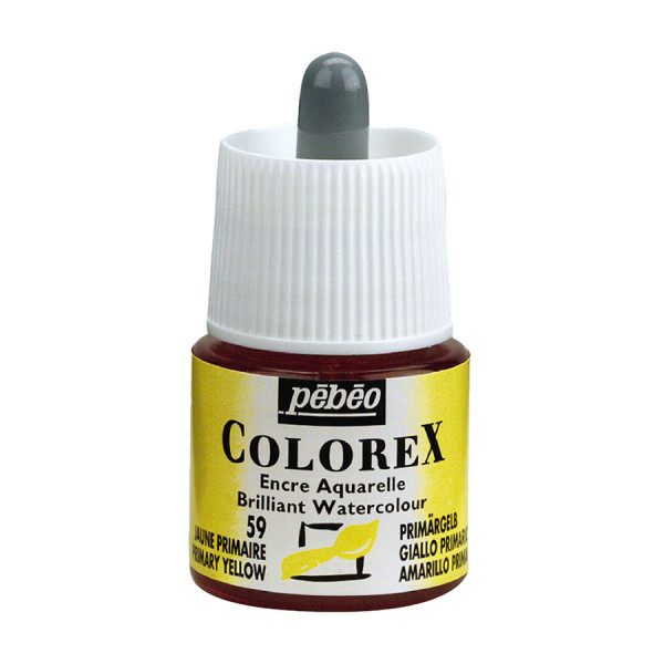 Encre aquarelle Colorex 45ml 59 - Jaune primaire