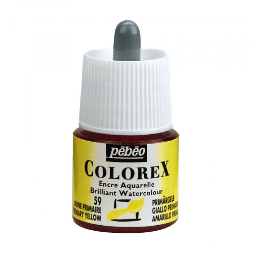 Encre aquarelle Colorex 45ml 59 - Jaune primaire