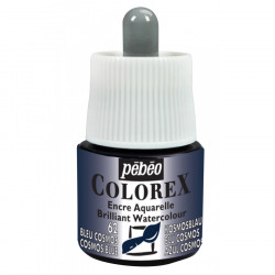 Encre aquarelle Colorex 45ml 62 - Bleu cosmos