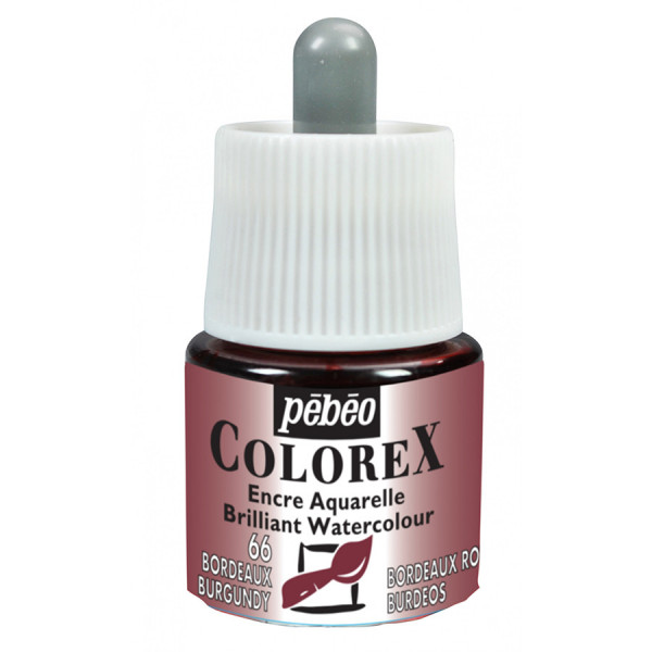 Encre aquarelle Colorex 45ml 66 - Bordeaux