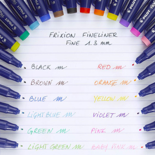 Fineliner Frixion - Feutre d'écriture effaçable - Pointe Fine - Bleu - Pilot