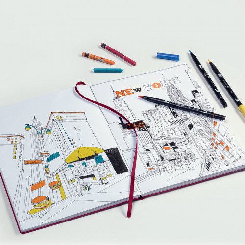 Carnet de croquis Medium 150 g/m² 14,5 x 21 cm 112p