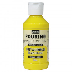 Peinture acrylique Pouring Expérience 118 ml Jaune primaire