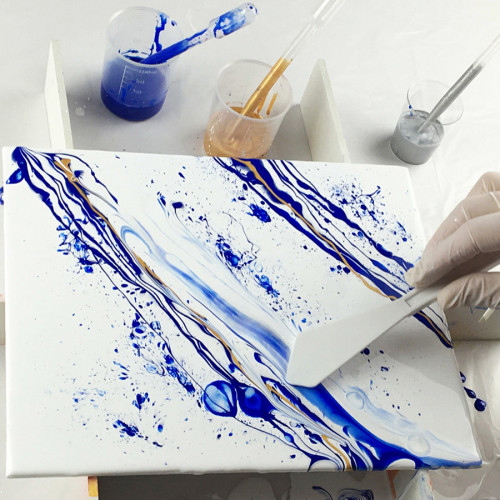 Peinture acrylique Pouring Expérience 118 ml Turquoise