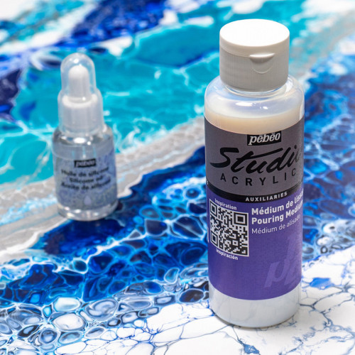 Peinture acrylique Pouring Expérience 118 ml Violet métallique