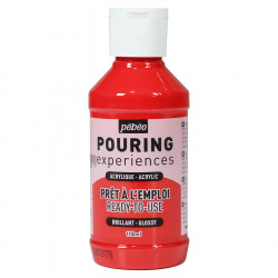 Peinture acrylique Pouring Expérience 118 ml Rouge primaire