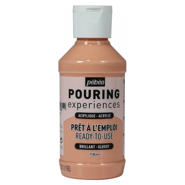 Peinture acrylique Pouring Expérience 118 ml Rose portrait