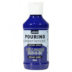 Peinture acrylique Pouring Expérience 118 ml Cyan