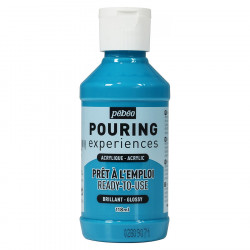 Peinture acrylique Pouring Expérience 118 ml Turquoise