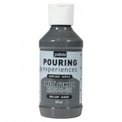 Peinture acrylique Pouring Expérience 118 ml Gris foncé