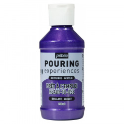 Peinture acrylique Pouring Expérience 118 ml Violet métallique