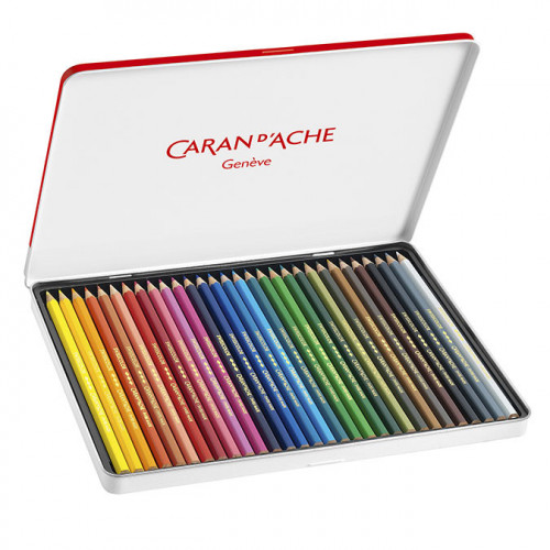 Crayon de couleur Swisscolor Boîte métal 30 pièces