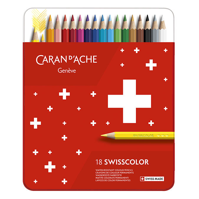 Crayon de couleur Swisscolor Boîte métal 30 - Scrapmalin