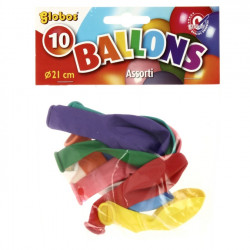 Ballons de baudruche set de 10 assortis