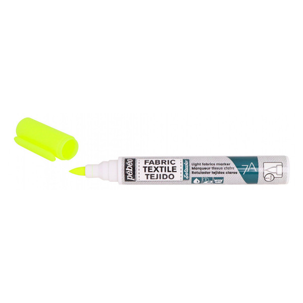 Marqueur textile Tissus clairs 7A 471 Jaune fluo