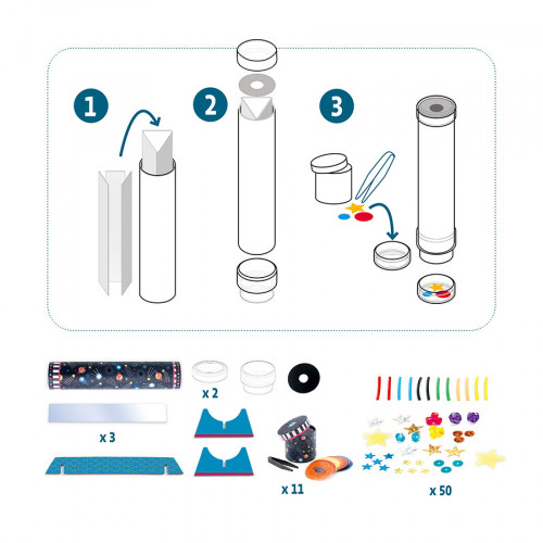 DIY À créer Kaléidoscope Immersion spatiale