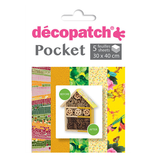 Déco Pocket n°26 5 Feuilles 30 x 40 cm