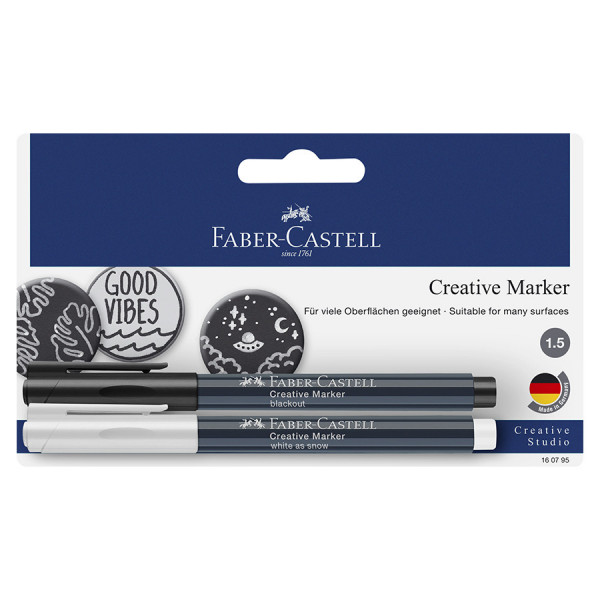 Marqueur Créatif Set Noir et Blanc