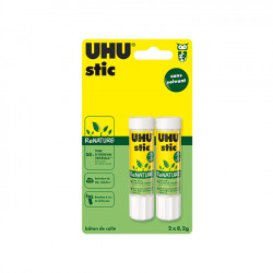 Lot de 2 bâtons de colle - Stic - UHU - 2 x 8.2 g - Coller - Fixer