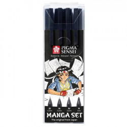 Feutre Pigma Sensei set Manga 4 pcs