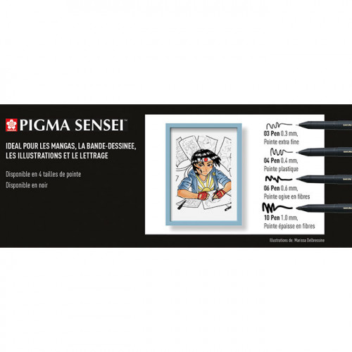 Feutre Pigma Sensei set Manga 4 pcs