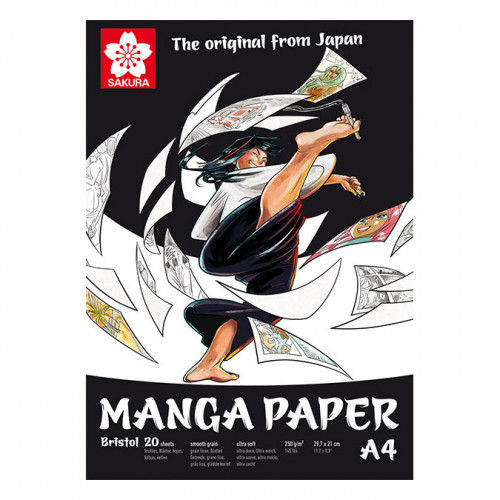 Papier en bloc spécial Manga A4 21 x 29,7 cm