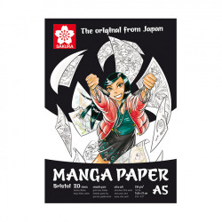 Papier en bloc spécial Manga A5 14,8 x 21 cm