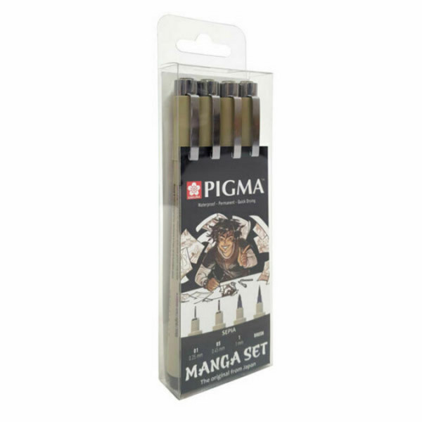 Feutre Pigma Micron set Manga 4 pcs