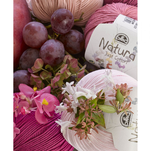 Pelote de Coton Natura Just Cotton 50 g N82 Rose lobelia