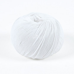 Pelote de Coton Natura Just Cotton 50 g N01 Blanc
